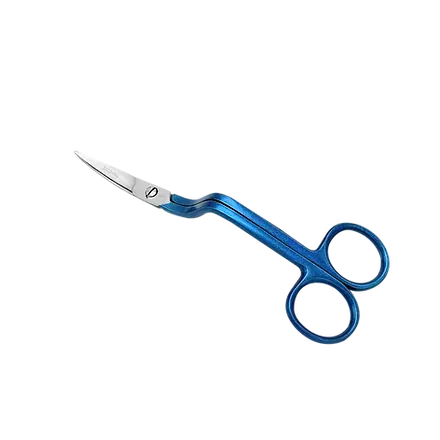 6" True Left Handed Double Curved Machine Embroidery Scissors