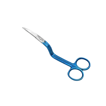 6" True Left Handed Double Curved Machine Embroidery Scissors