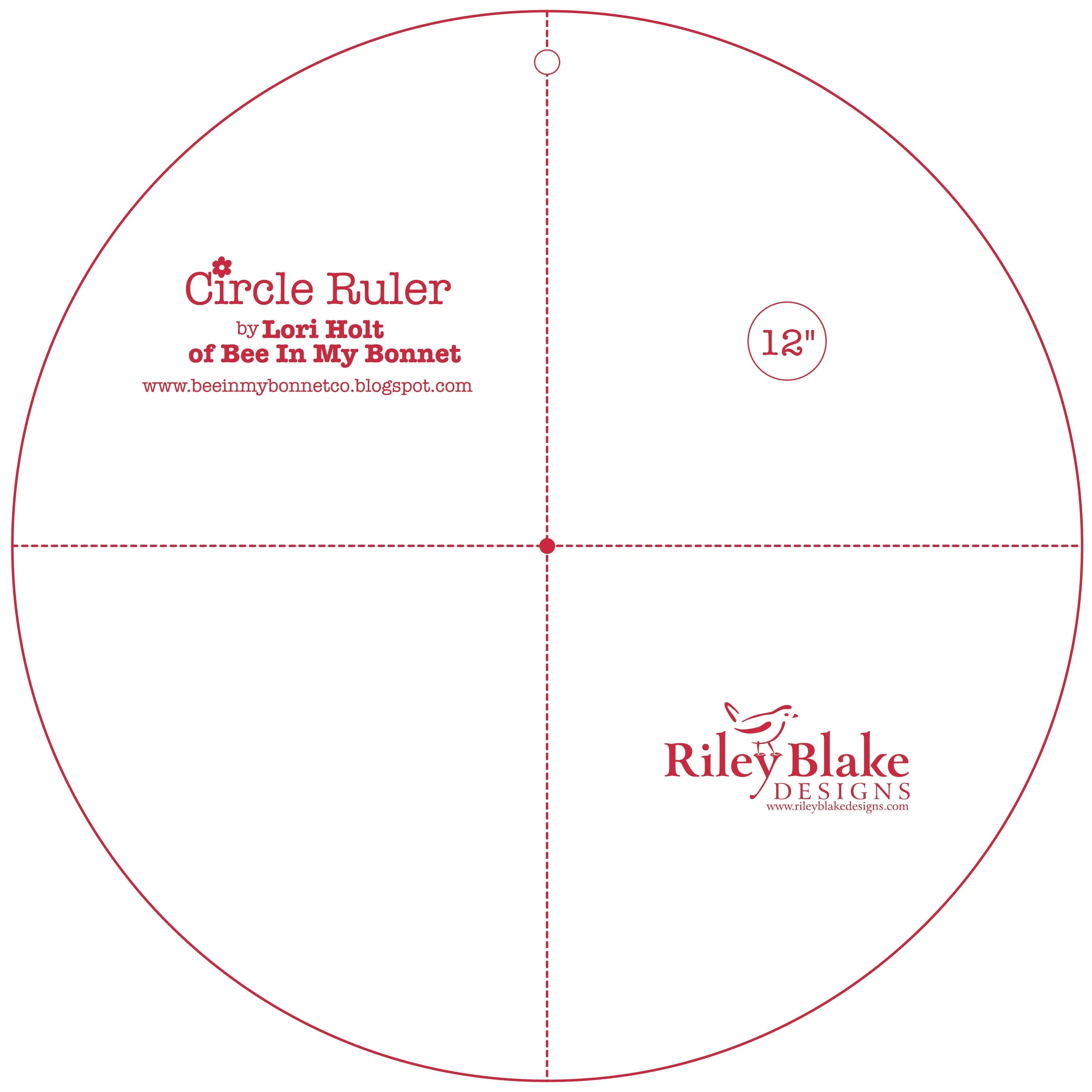 Lori Holt Circle Ruler 12in