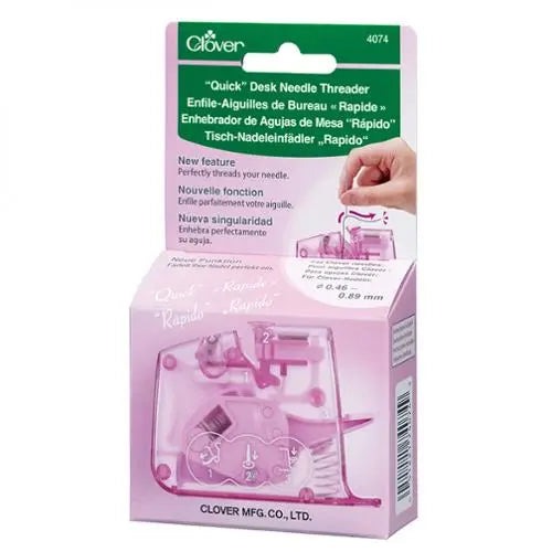 Quick Desk Needle Threader Pink by Clover