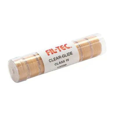 13320 Light Tan Prewound Clear-Glide Bobbin Tube - Class 15/A
